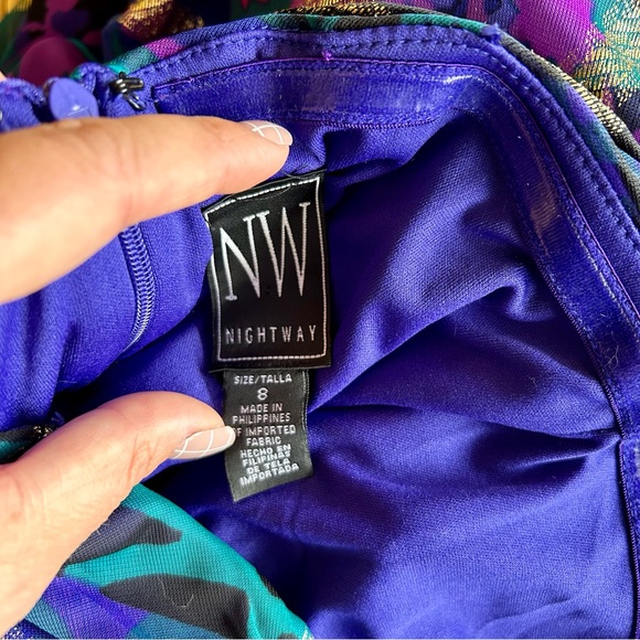 Nightway Strapless floor length dress - Picture 2 of 5